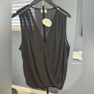 Elegant Black Sleeveless Top